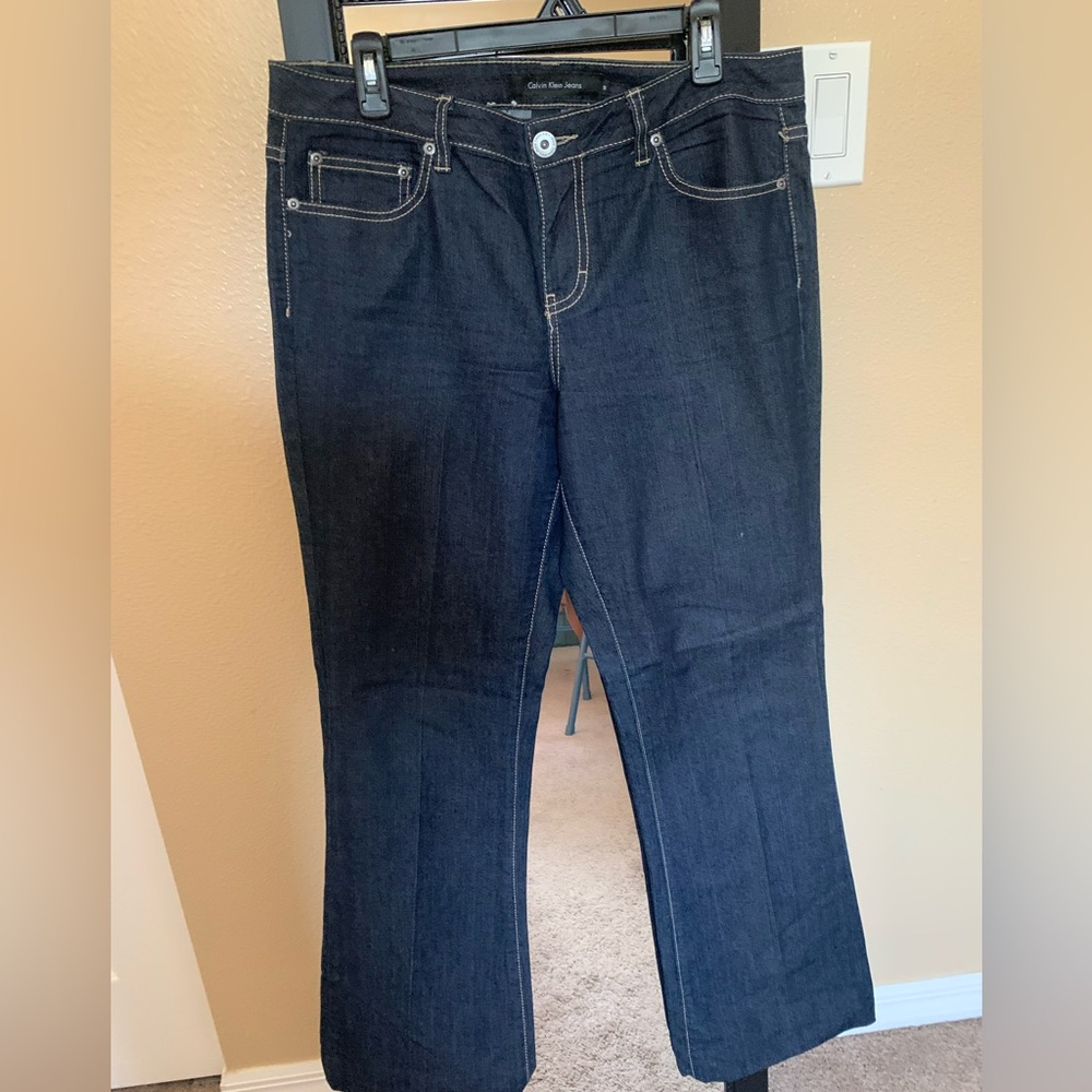 Calvin Klein Dark Blue Flare Jeans